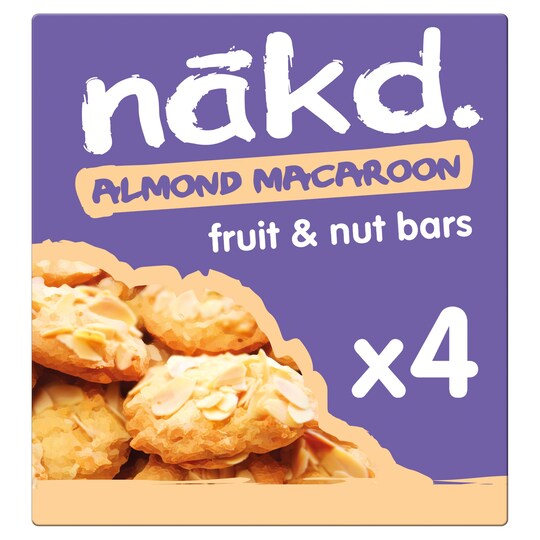 Nakd Almond Macaroon Fruit & Nut Bars 4X35g Tesco Groceries