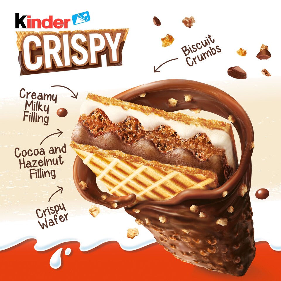 image 1 of Kinder Crispy 5 x 34 g