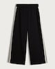 image 5 of The F&F Edit Side Stripe Wide Leg Trousers in Black