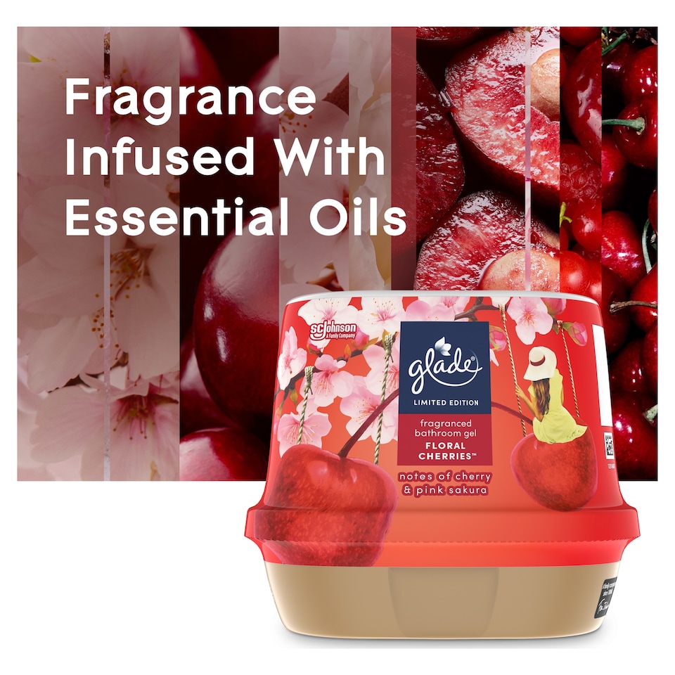 image 1 of Glade Bathroom Gel Frosted Floral Cherries 180g