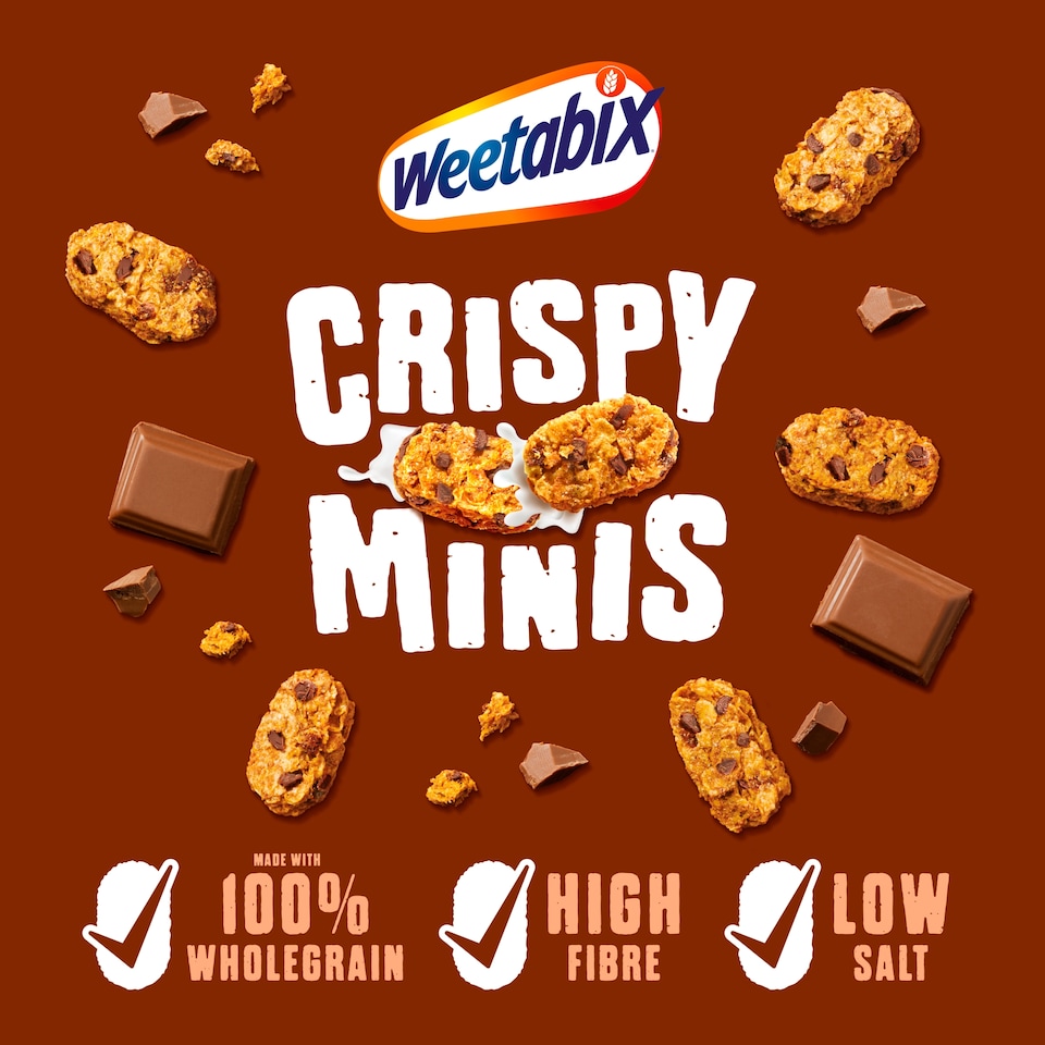 image 1 of Weetabix Crispy Minis Cereal - Chocolate Chip 500g