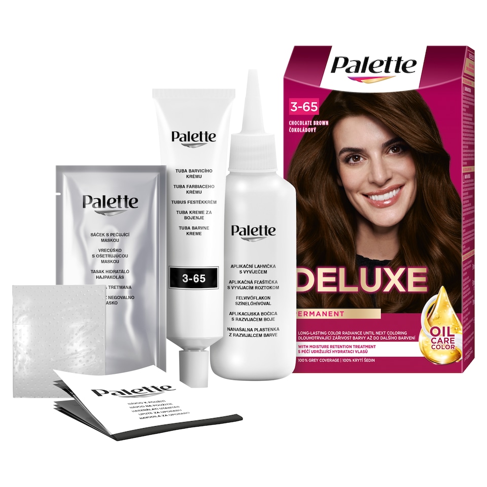 image 1 of Palette Deluxe Hair Color Chocolate Brown 3-65