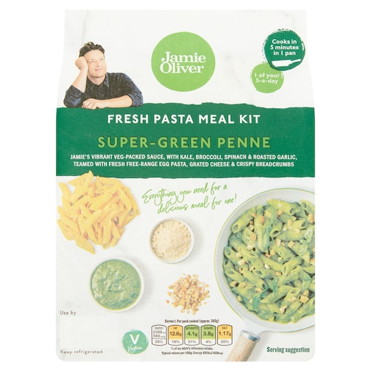 Jamie Oliver Super Green Penne Pasta Meal Kit 300G