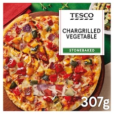 Tesco Stonebaked Chargrilled Vegetable Pizza 307G