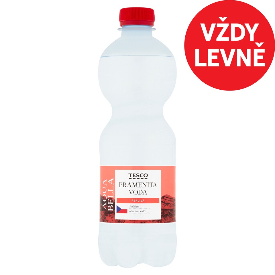 Tesco Aqua Bella pramenitá voda perlivá 500ml