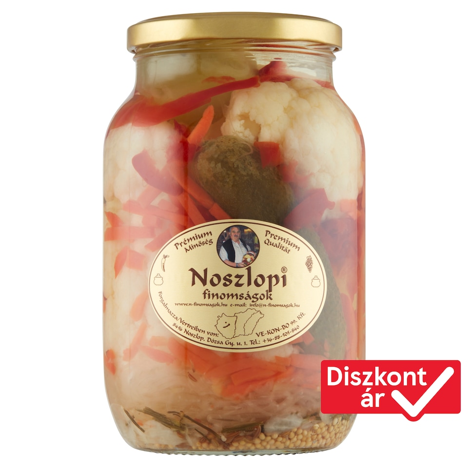 Noszlopi Finomságok Nagypapa csemege saláta-tál ecetes lében 1050 g