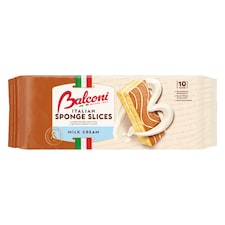 Balconi Italian Sponge Slices Milk Cream 10x28g