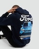 image 1 of Ford Mustang GTD Cotton Rich Hoodie in Navy