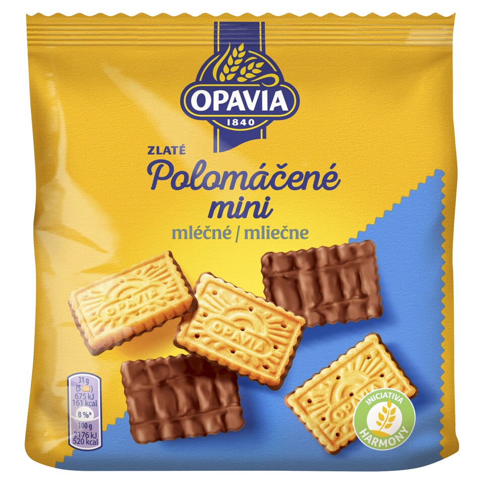 Opavia sušienky Zlaté Polomáčené Mini mliečne 145 g