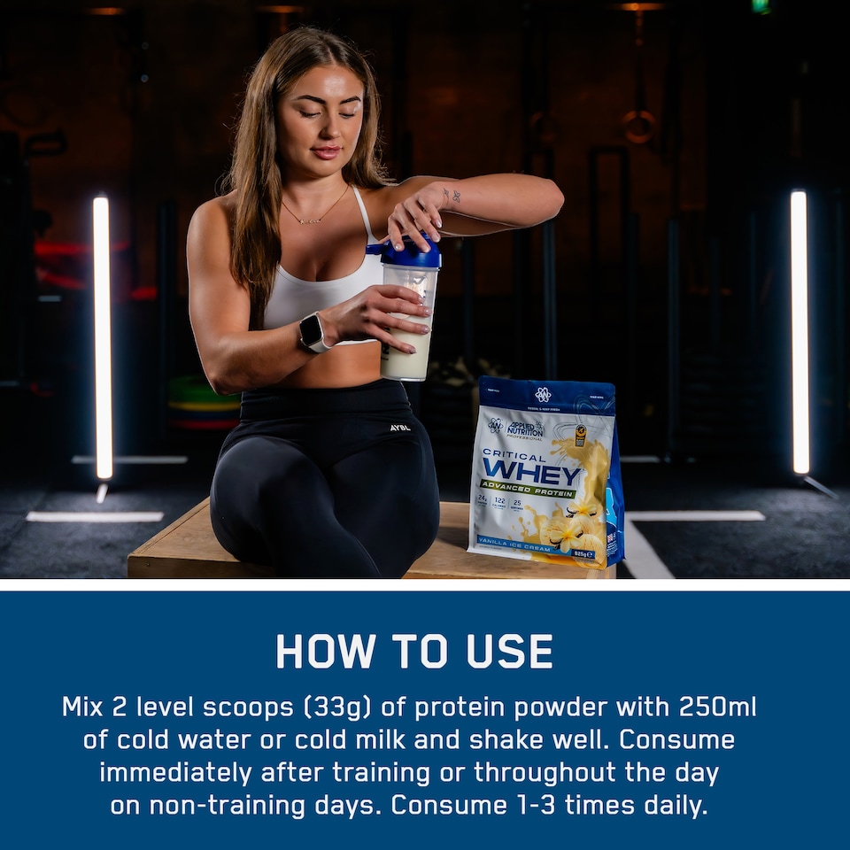 image 1 of Applied Nutrition Critical Whey Protein Powder Vanilla Ice Cream 825g