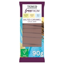 Tesco Free From Salted Caramel Chocolate Bar 90G