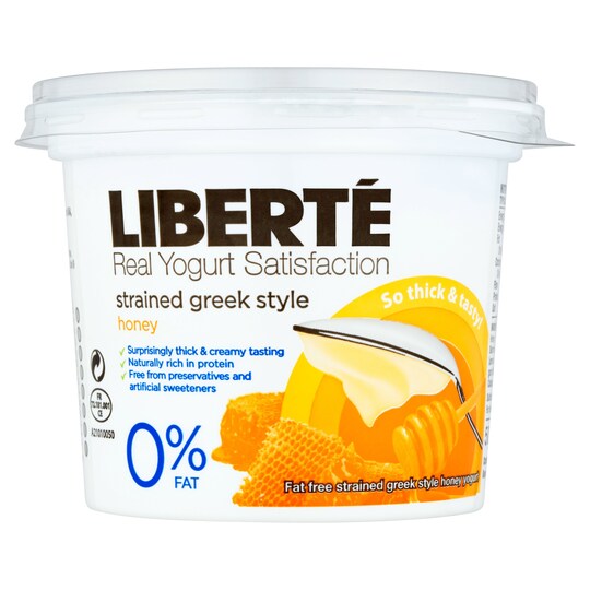 Liberte Greek Style Honey Yoghurt 500G Tesco Groceries