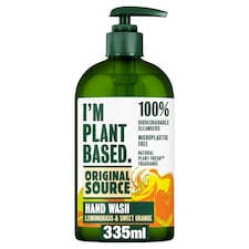 Original Source I'm Plant Based Lemongrass & Orange H/Wash335ml