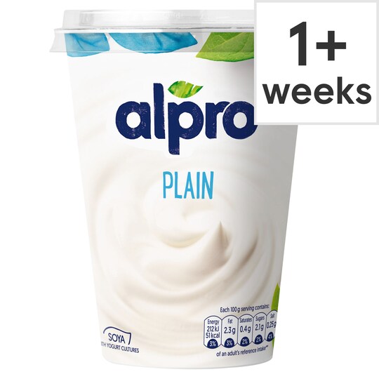 Alpro Natural Yogurt 500G Tesco Groceries