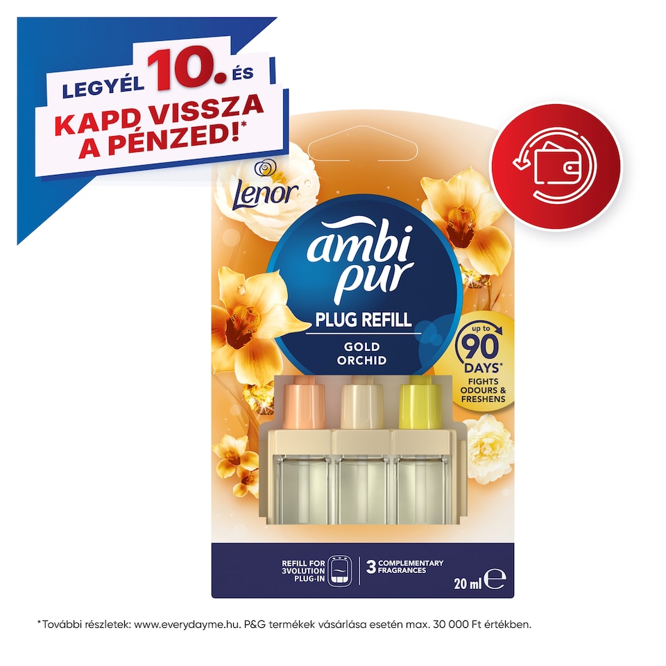 image 1 of Ambi Pur 3Volution Air Freshener Plug-In Refill Gold Orchid 20 ML