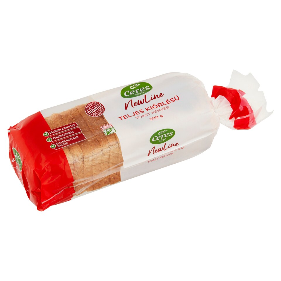 Ceres NewLine teljes kiőrlésű toast kenyér 500 g