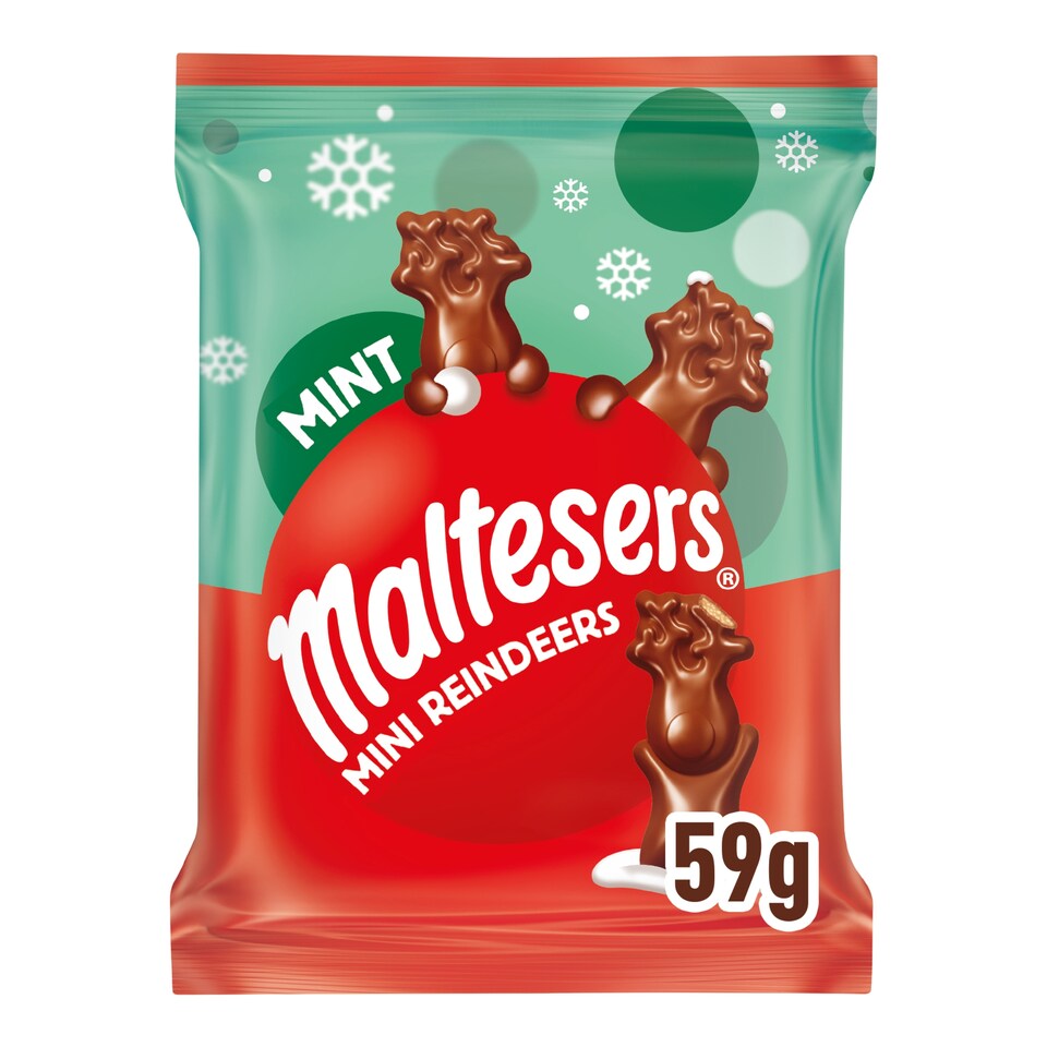 Maltesers Mint Chocolate Mini Reindeers 59G