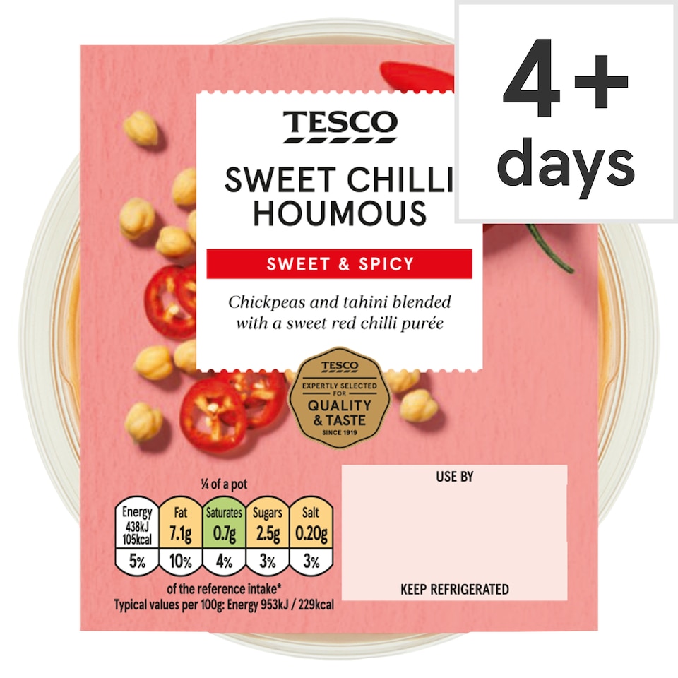 Tesco Sweet Chilli Houmous 182g 