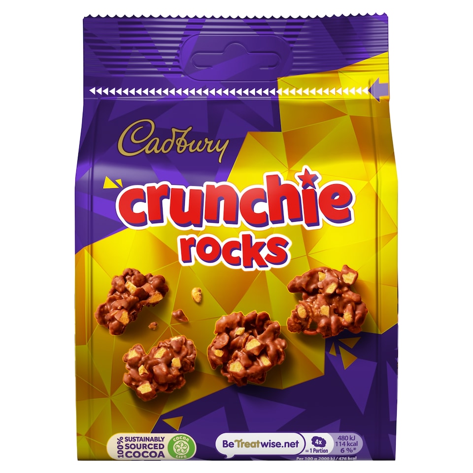 Cadbury Crunchie Rocks Chocolate Bag 110g