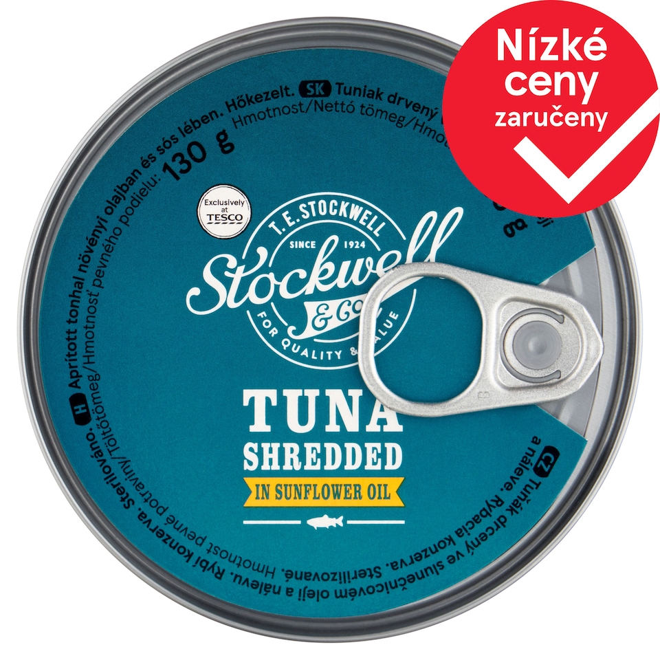 Stockwell & Co. Tuna Shredded in Sunflower Oil 185g