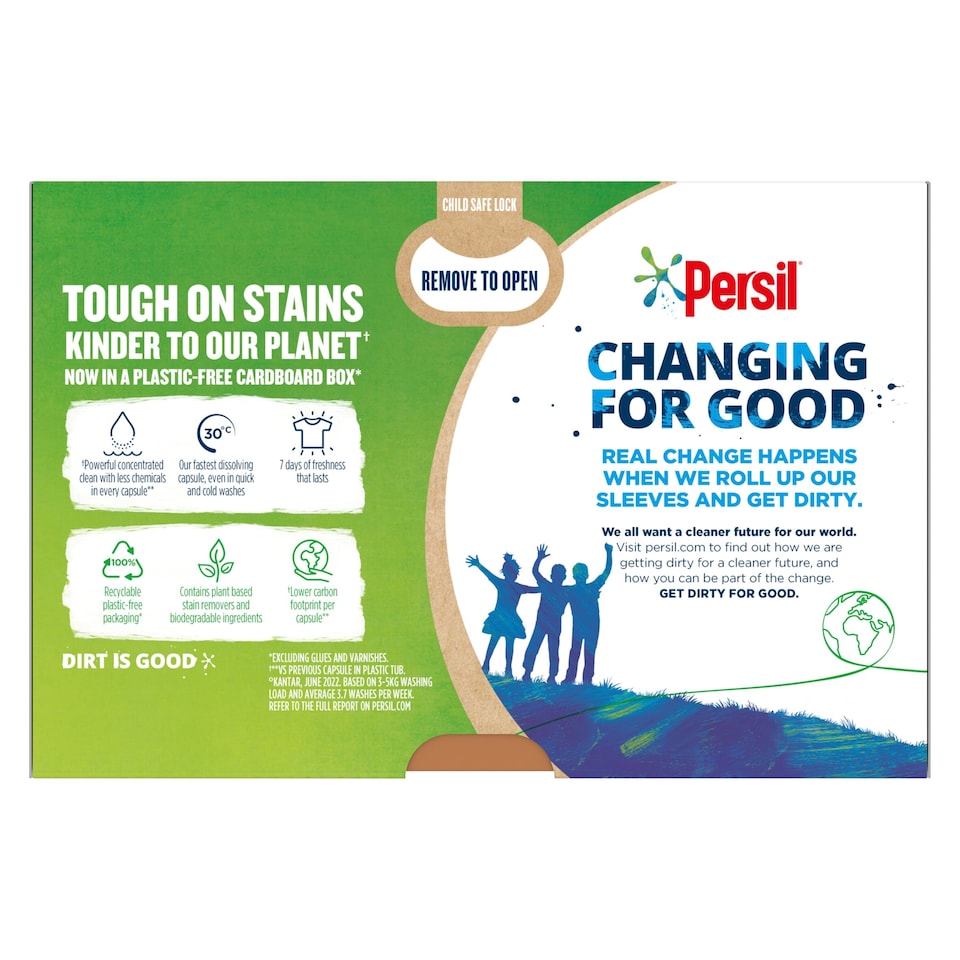 image 1 of Persil Bio 3 in 1 Washing Detergent Capsules 26 Washes 548.6g