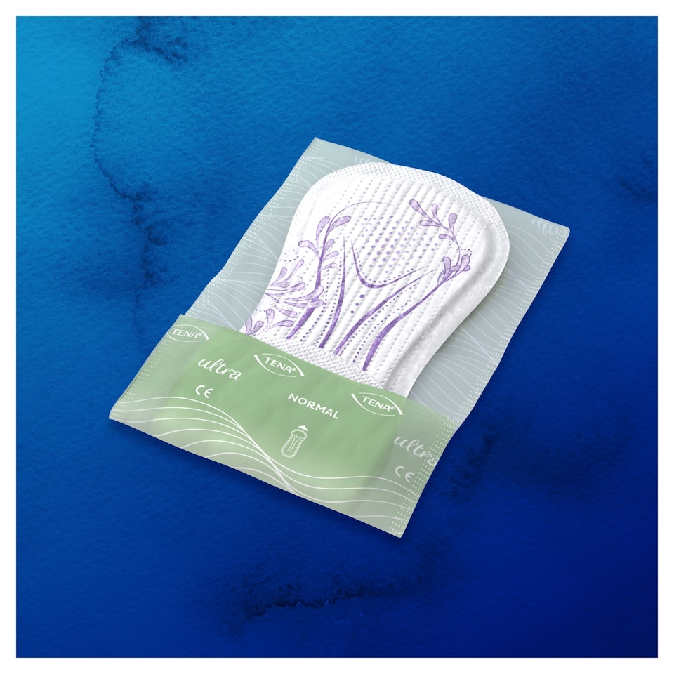 image 1 of TENA Discreet Ultra Normal Thin Incontinence Pads 16 Pack