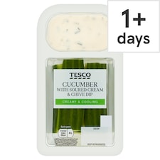 Tesco Cucumber With Soured Cream & Chive Dip 120g 