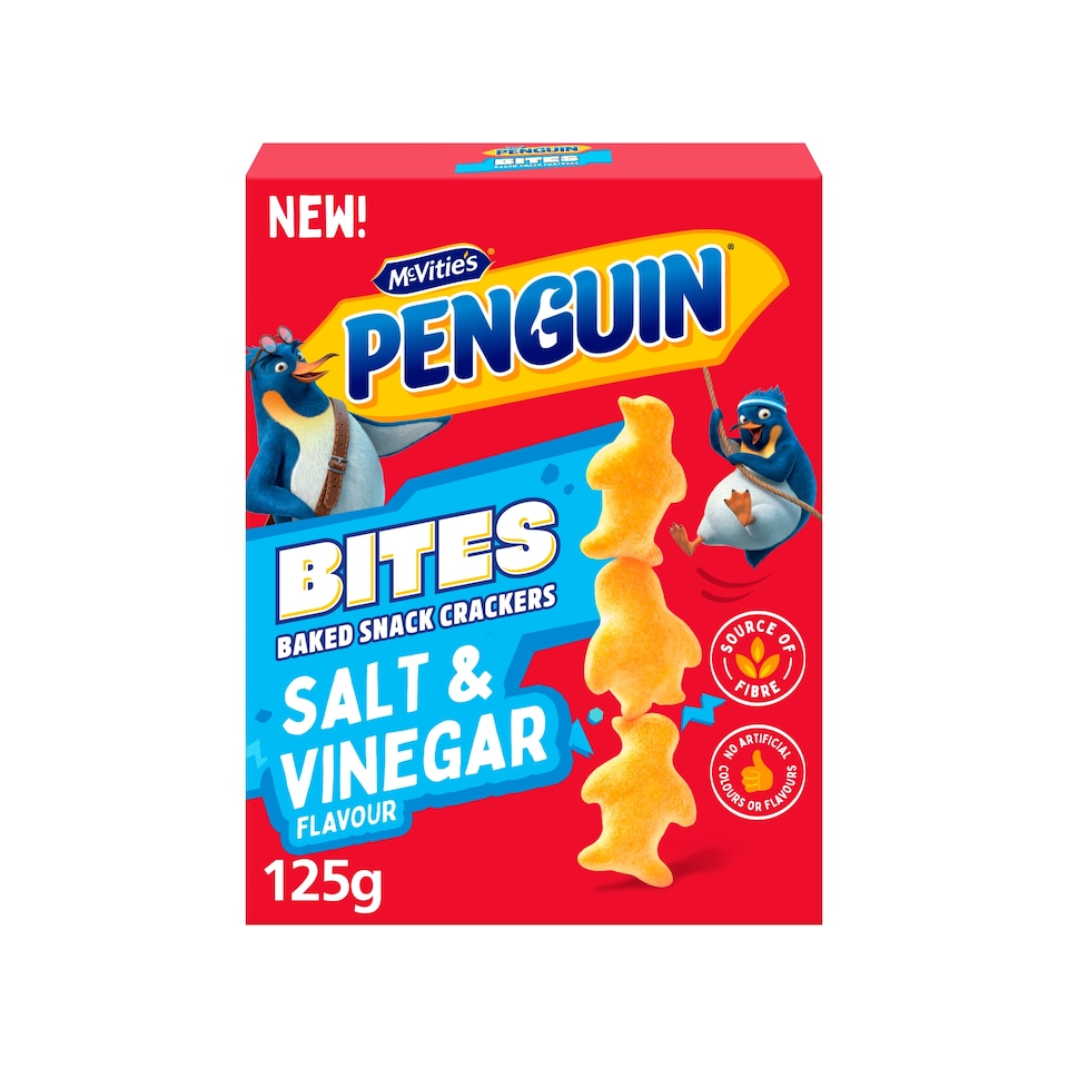 image 1 of McVitie's Penguin Bites Salt & Vinegar 125g