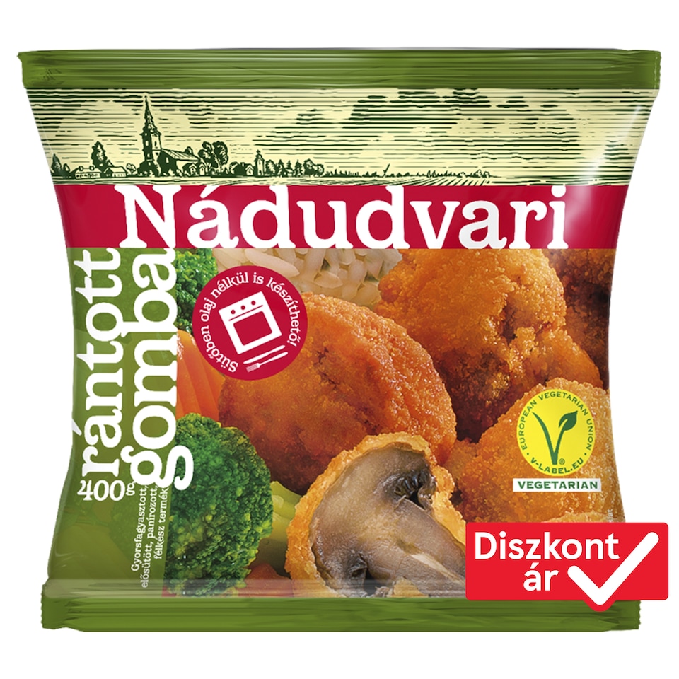 Nádudvari Quick-Frozen Fried Mushrooms 400 g