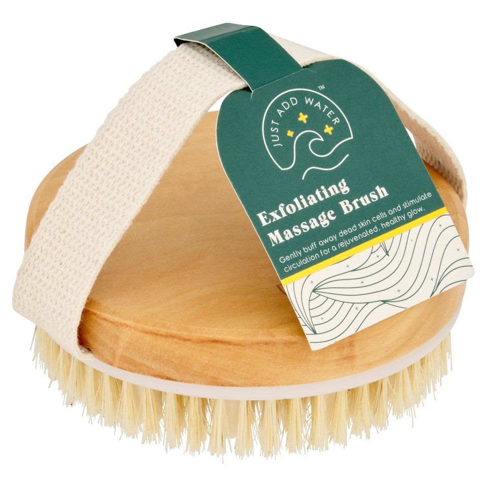Just Add Water exfoliating massage brush