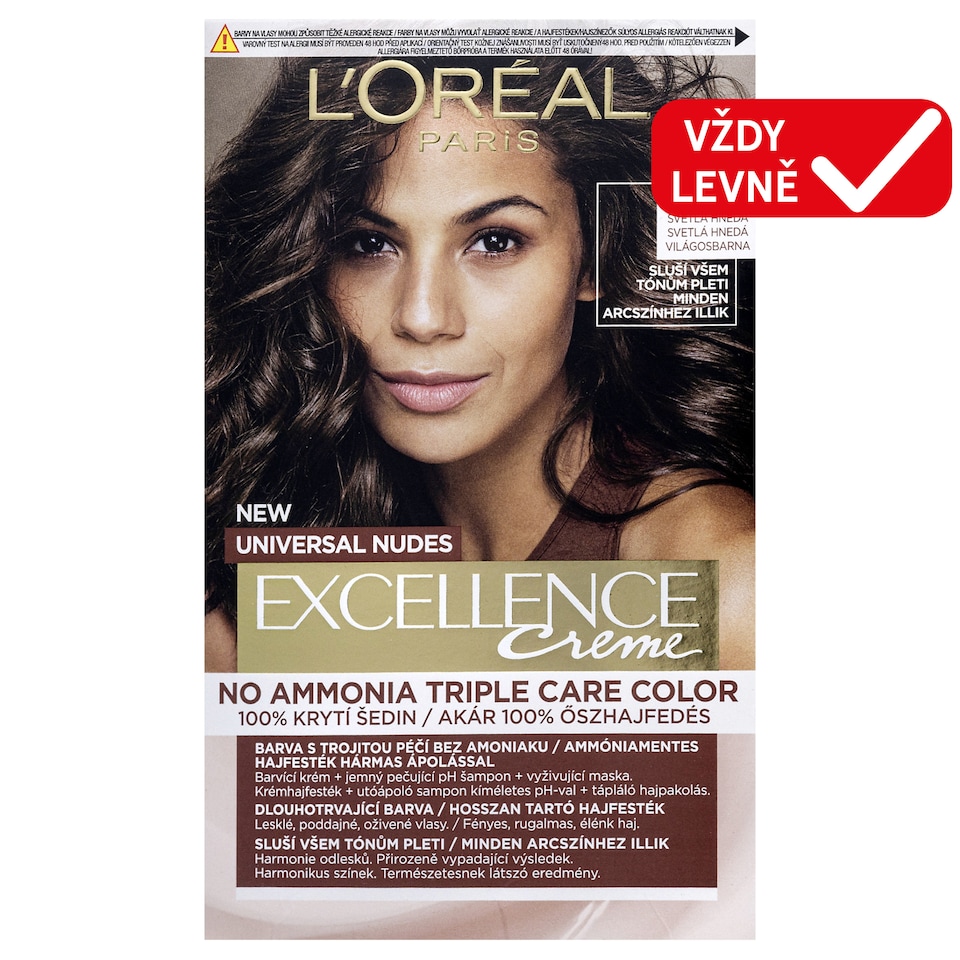 EXCELL UNIV NUDES 5 U LGHT BROWN 020