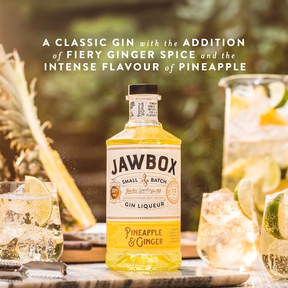 image 1 of Jawbox Pineapple & Ginger Gin Liqueur 70cl