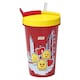 image 2 of Lego Tumbler with Straw Transparent Red Iconic Girl 500 ml