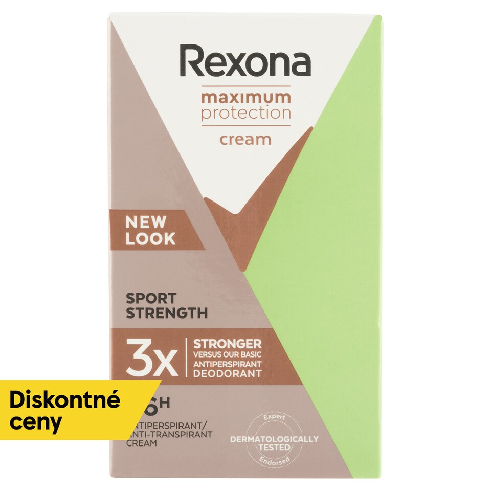 obrázok 1 z Rexona Maximum Protection Sport Strenght tuhý krémový antiperspirant 45 ml