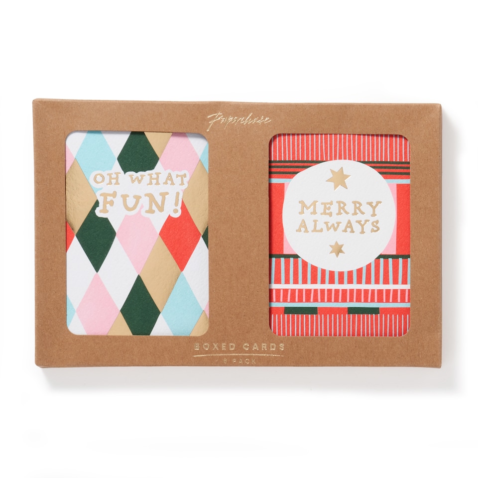 image 1 of Paperchase Christmas 6pk Merry Everything Cards