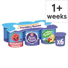 Petits Filous No Added Sugar Fromage Frais - Strawberry & Banana 6 x 47g