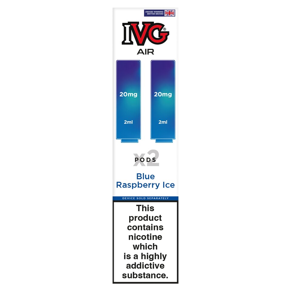 IVG Air Pods - Blue Raspberry Ice 2x2ml 20mg