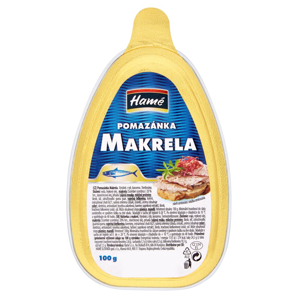 obrázok 1 z Hamé Nátierka z makrel 100 g