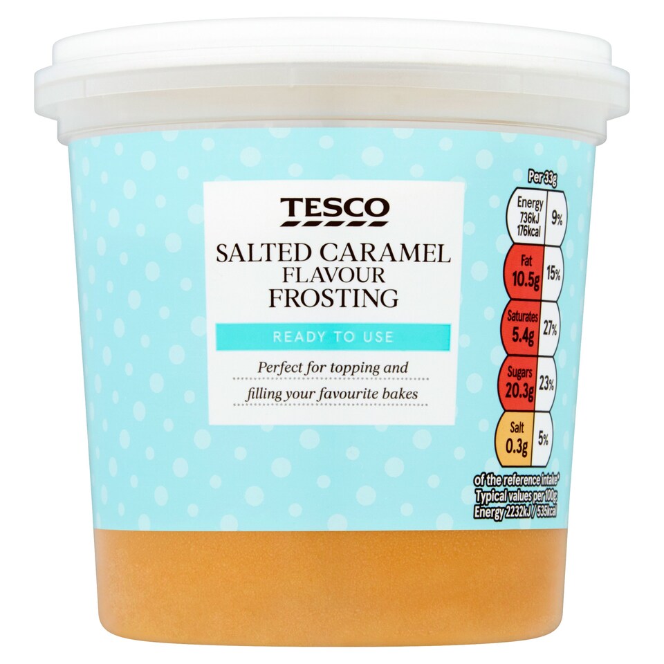 Tesco Salted Caramel Frosting 400G