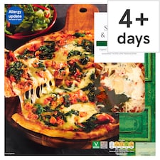 Tesco Stone Baked Spinach And Ricotta Pizza 314G