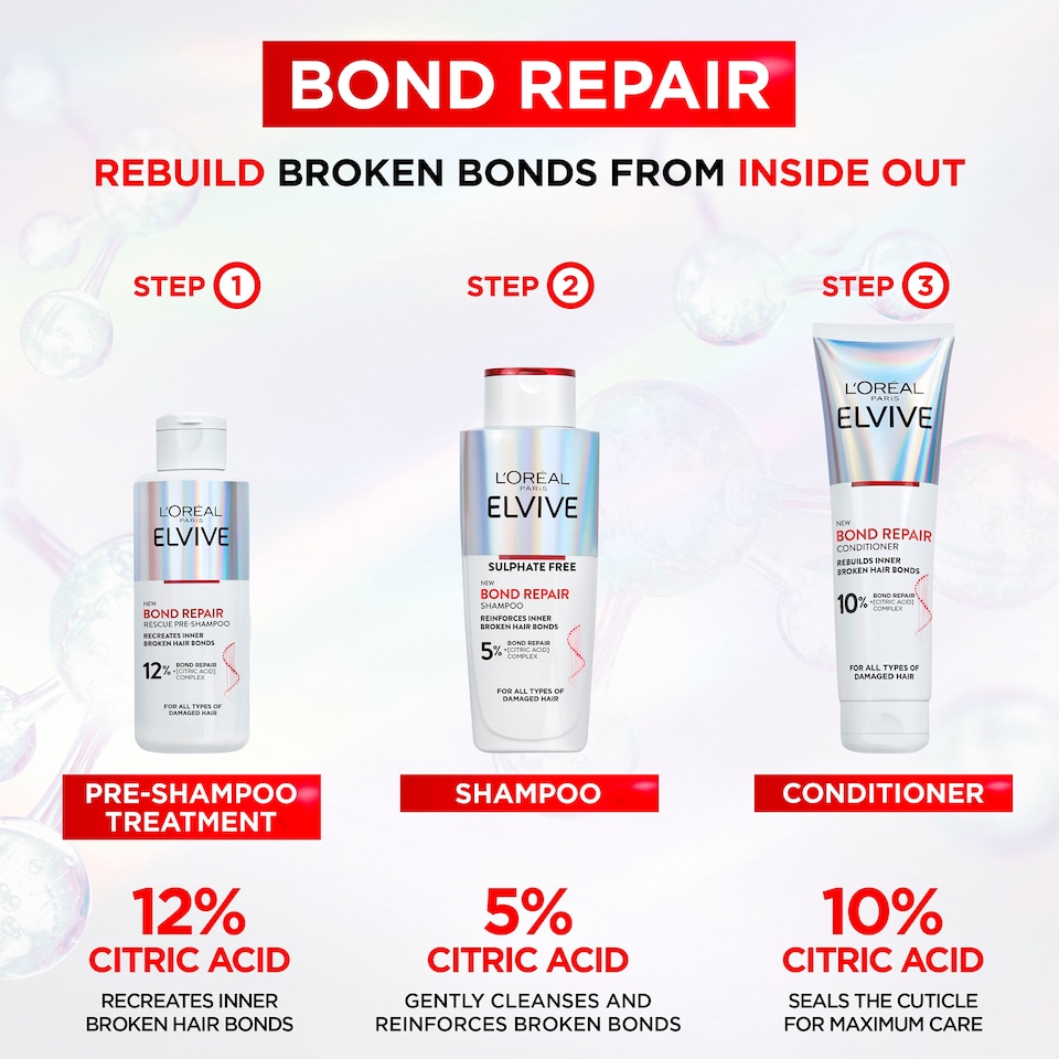image 1 of L'Oreal Elvive Bond Repair Conditioner 150ml
