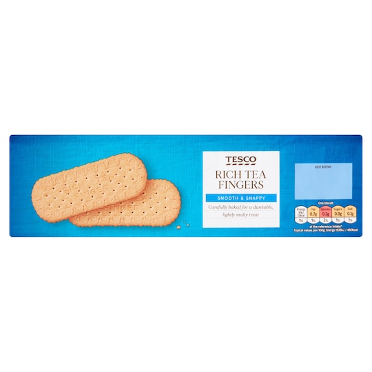 Tesco Rich Tea Finger Biscuits 250G Tesco Groceries