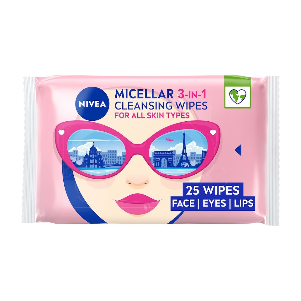 image 1 of NIVEA MicellAir Cleansing Face Wipes 25 Pack