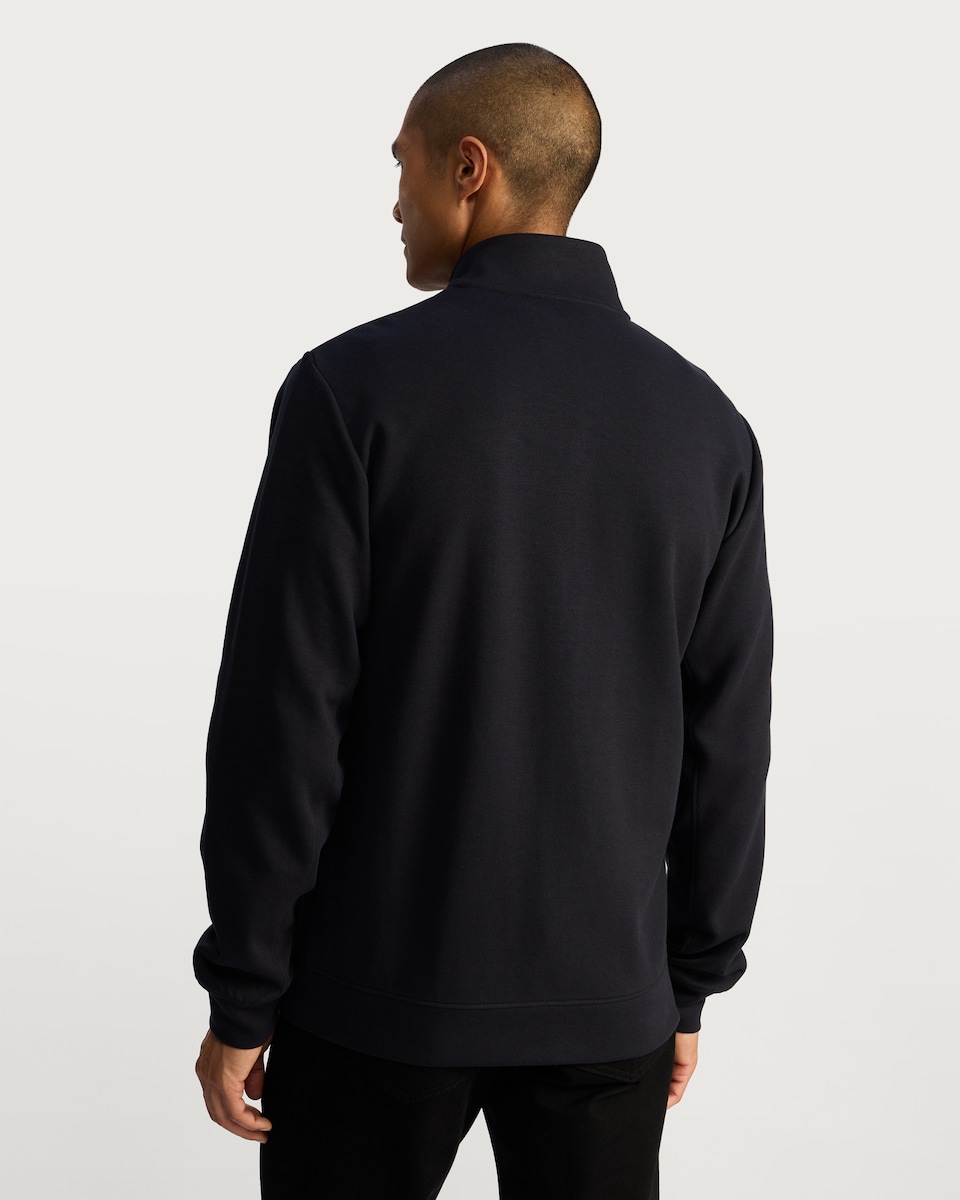 image 1 of F&F Quilted Front Zip Up Jacket in Navy