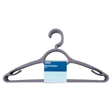 Tesco Hangers 6 Pack Grey