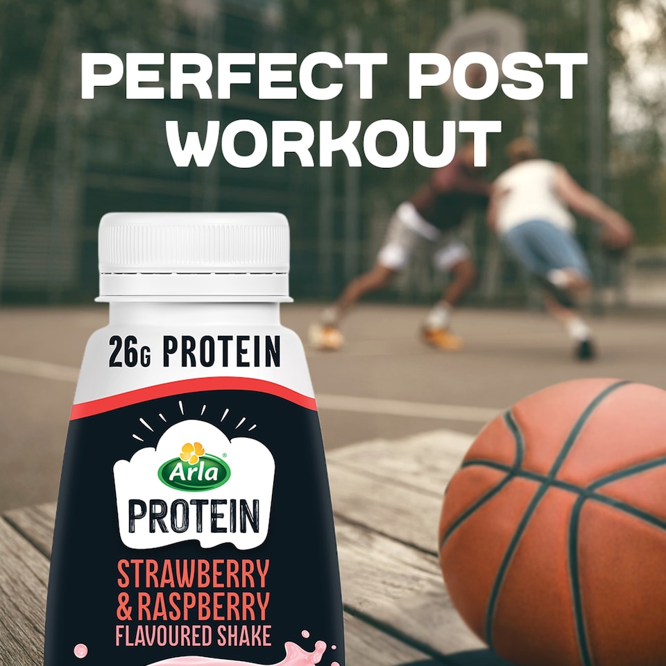 image 1 of Arla Protein Strawberry and Raspberry Flavoured Milk Shake 482ml