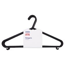 Tesco Hangers 8Pk Black