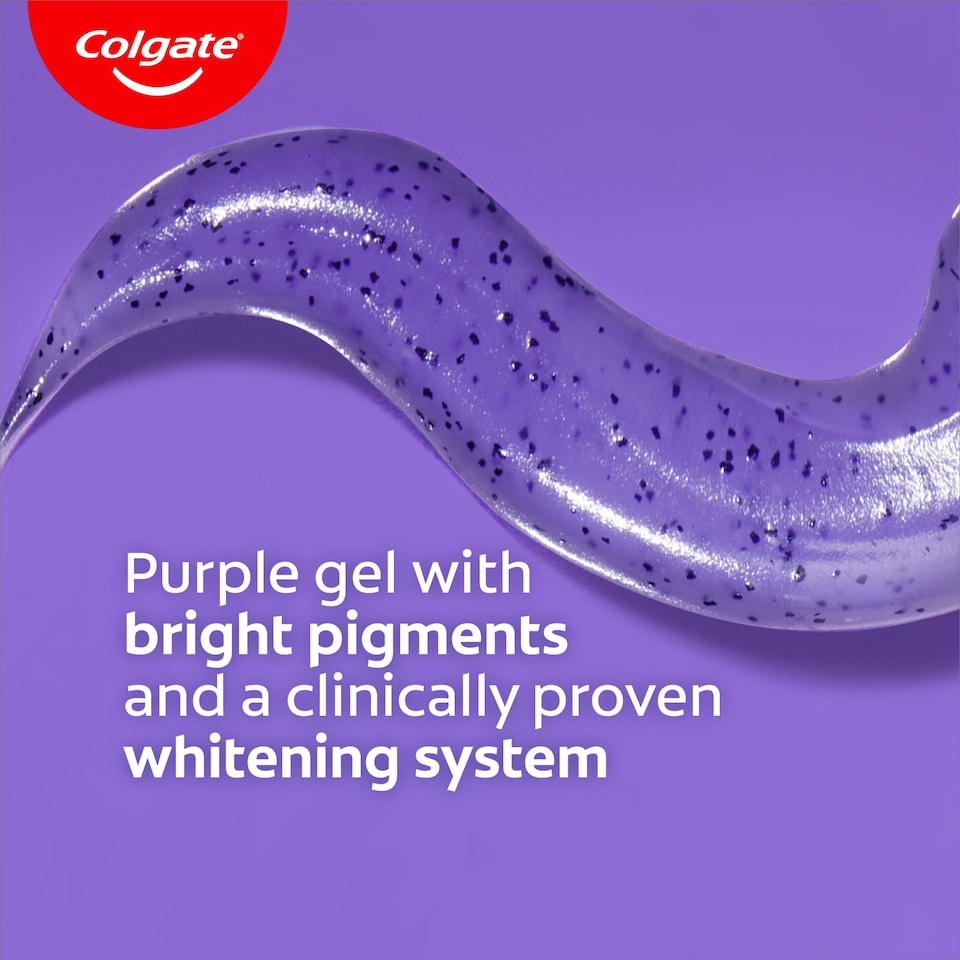 image 1 of Colgate Advanced White Purple Teeth Whitening Toothpaste 75ml