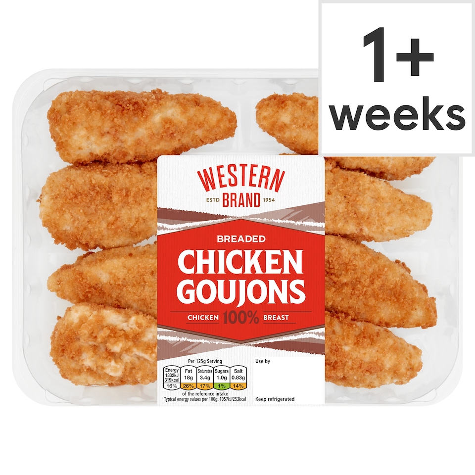 Western Brand Breaded Chicken Goujons 400g 