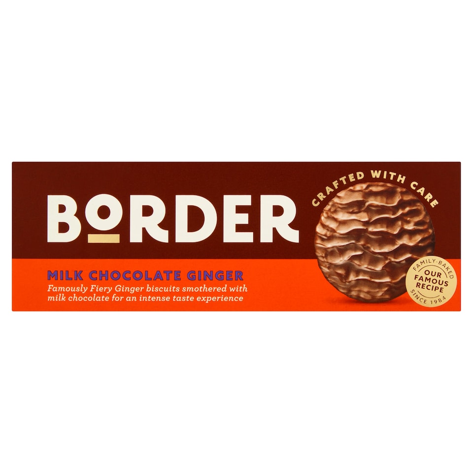 Border Milk Chocolate Ginger Biscuits 150g